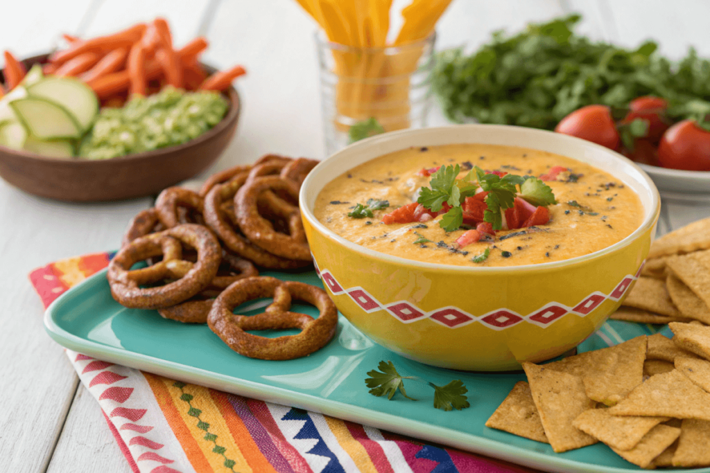 Smoked queso with creative serving options